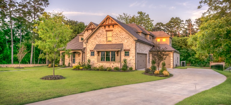 A big house with a loan