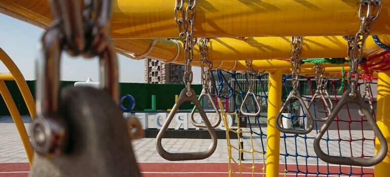 Kid's playground is also a part of maintenance when you want to protect and clean outdoor surfaces