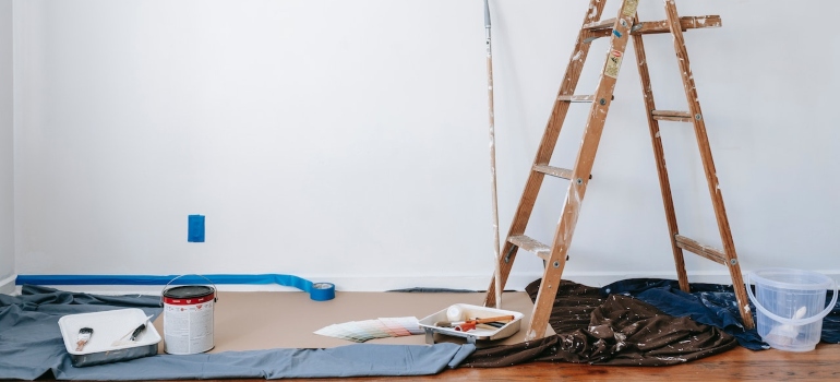making repairs in a house