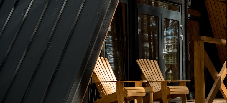 Wooden lounge
